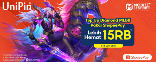 Nikmati Diskon Hingga 15Ribu dengan Top Up Diamond MLBB Pakai ShopeePay!